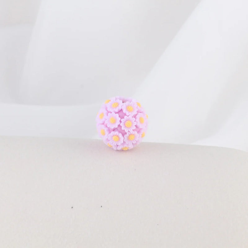 Wholesale 10pcs 2CM Sunflower Ball Soft Ceramic Beads